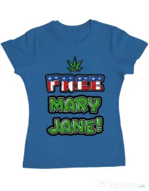 Tricou ADLER dama Free Mary Jane Albastru azuriu