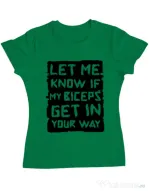 Tricou ADLER dama My biceps Verde mediu