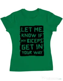 Tricou ADLER dama My biceps Verde mediu