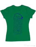 Tricou ADLER dama Something is growing Verde mediu