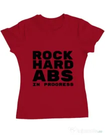 Tricou ADLER dama Rock hard Rosu