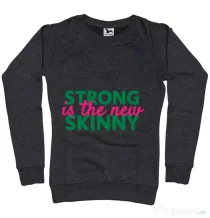 Bluza ADLER dama Strong is the new skinny Negru melanj