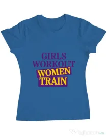 Tricou ADLER dama Women train Albastru azuriu