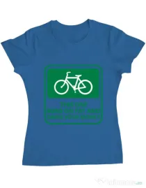 Tricou ADLER dama Bicycle Albastru azuriu