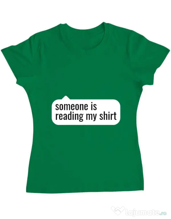 Tricou ADLER dama Reading my shirt Verde mediu