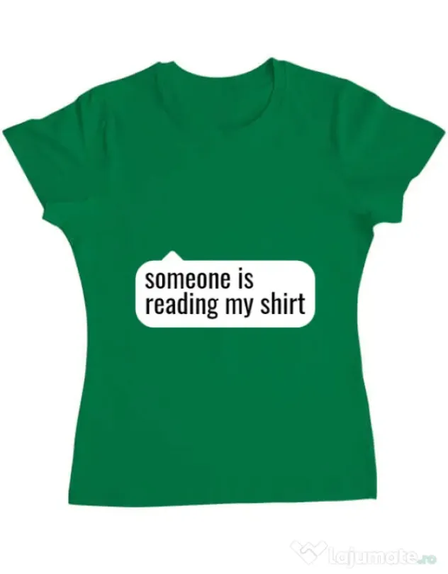 Tricou ADLER dama Reading my shirt Verde mediu