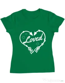 Tricou ADLER dama Loved Verde mediu