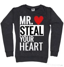 Bluza ADLER dama Mr. steal your heart Negru melanj