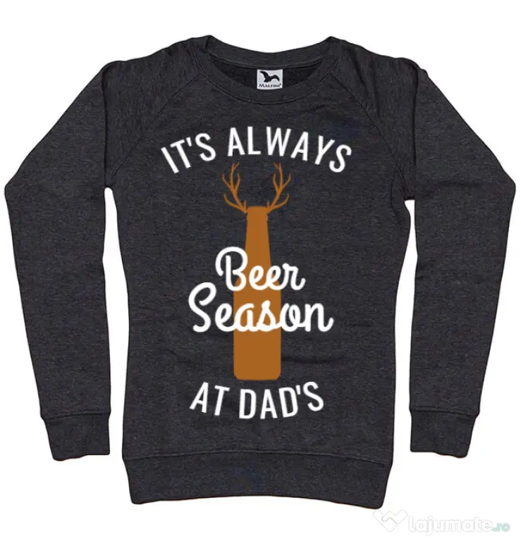 Bluza ADLER dama Beer season Negru melanj