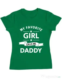 Tricou ADLER dama My favorite girl Verde mediu