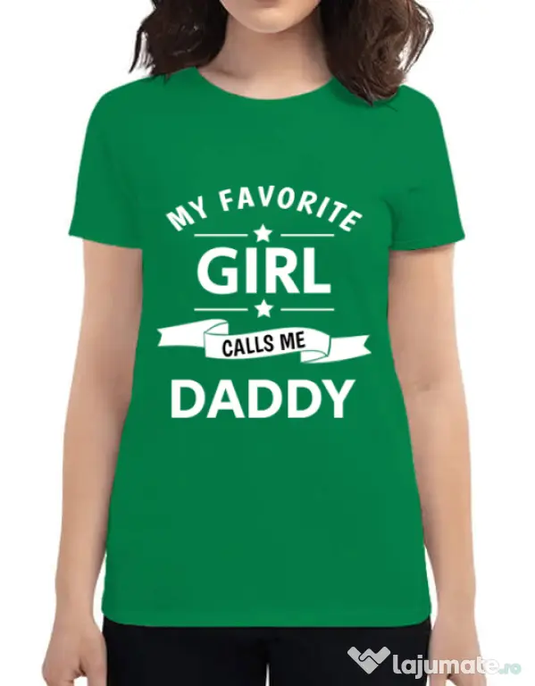 Tricou ADLER dama My favorite girl Verde mediu