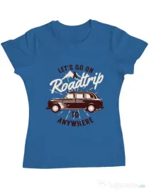 Tricou ADLER dama Roadtrip Albastru azuriu