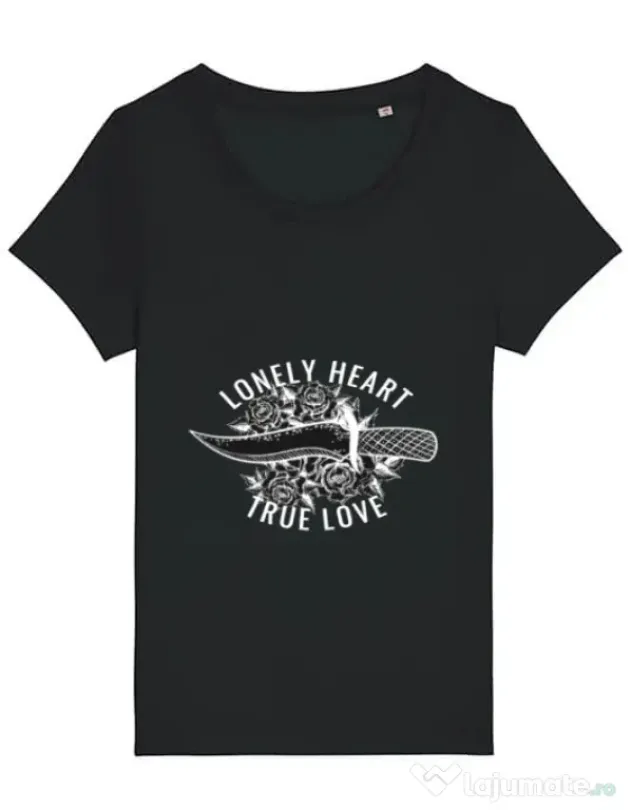 Tricou STANLEY STELLA dama Lonely heart Negru