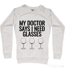 Bluza ADLER dama I need glasses Migdala melanj
