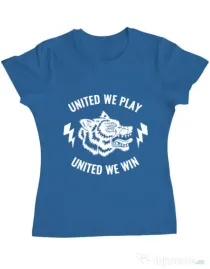 Tricou ADLER dama United we play Albastru azuriu