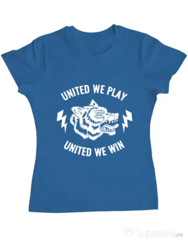 Tricou ADLER dama United we play Albastru azuriu