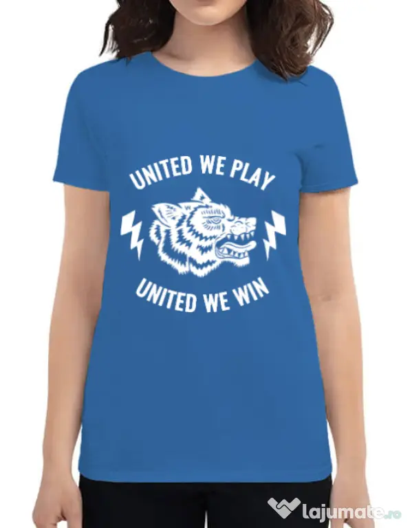 Tricou ADLER dama United we play Albastru azuriu