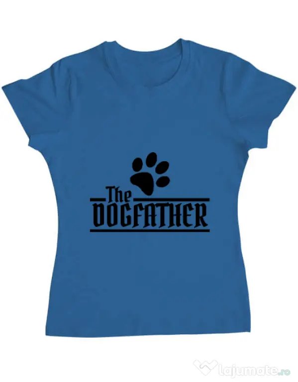 Tricou ADLER dama The dogfather Albastru azuriu