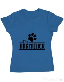 Tricou ADLER dama The dogfather Albastru azuriu