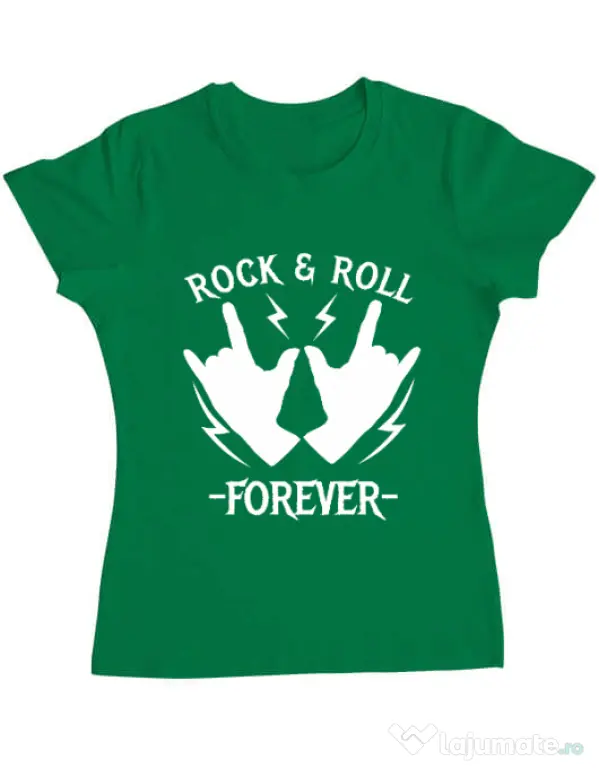Tricou ADLER dama Rock and roll Verde mediu