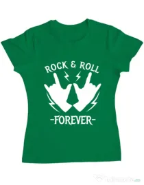 Tricou ADLER dama Rock and roll Verde mediu