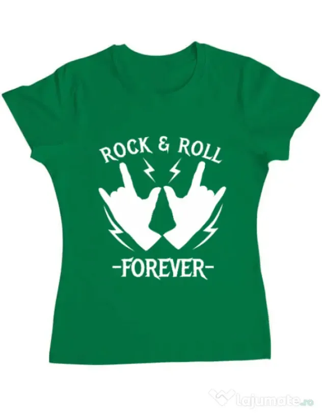 Tricou ADLER dama Rock and roll Verde mediu
