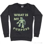 Bluza ADLER dama What is my purpose Negru melanj