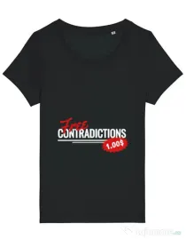 Tricou STANLEY STELLA dama Free contradictions Negru