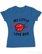Tricou ADLER dama My little love bug Albastru azuriu