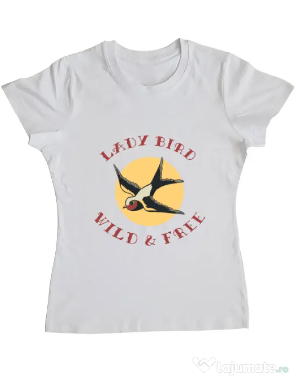 Tricou ADLER dama Ladybird Alb