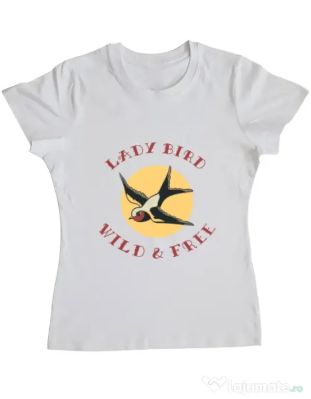 Tricou ADLER dama Ladybird Alb