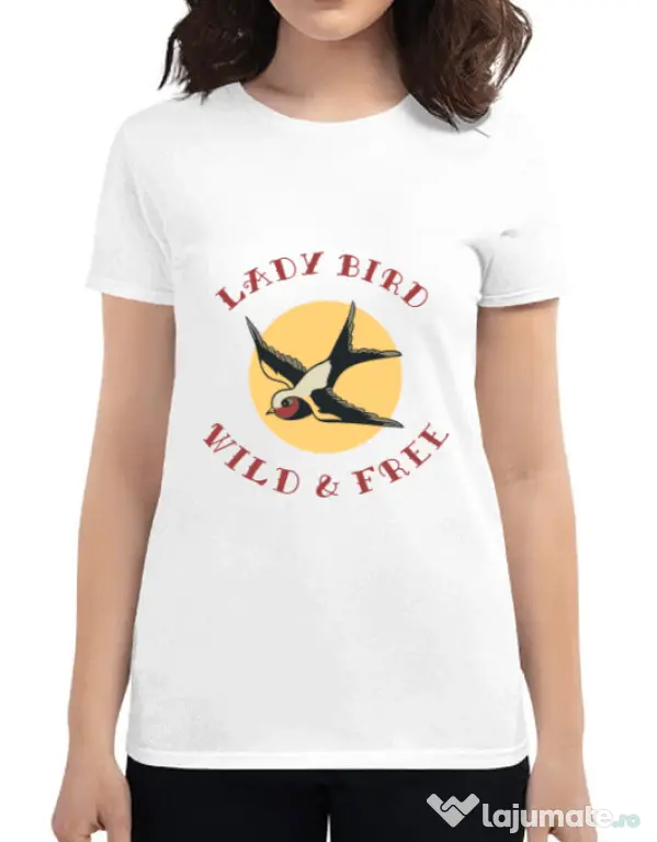 Tricou ADLER dama Ladybird Alb