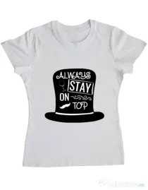 Tricou ADLER dama Stay on top Alb