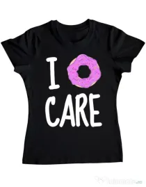 Tricou ADLER dama I donut care Negru