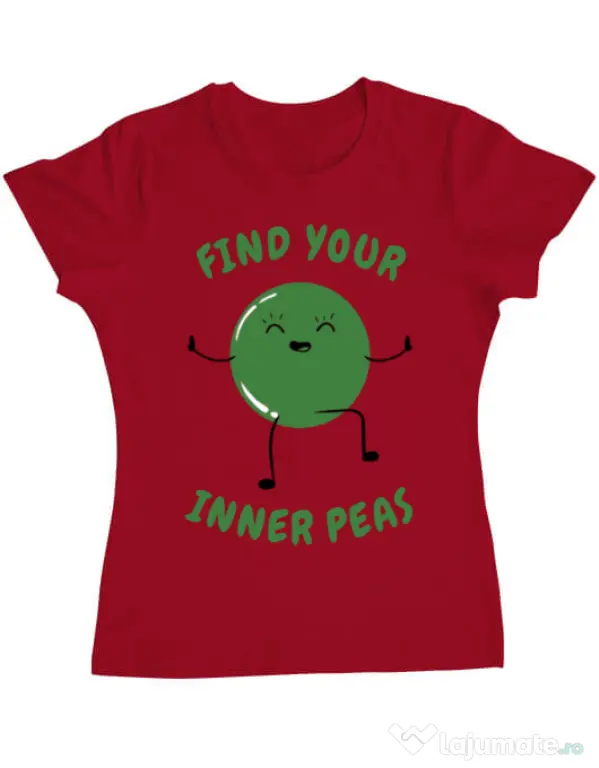 Tricou ADLER dama Inner peas Rosu