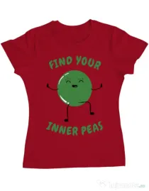 Tricou ADLER dama Inner peas Rosu