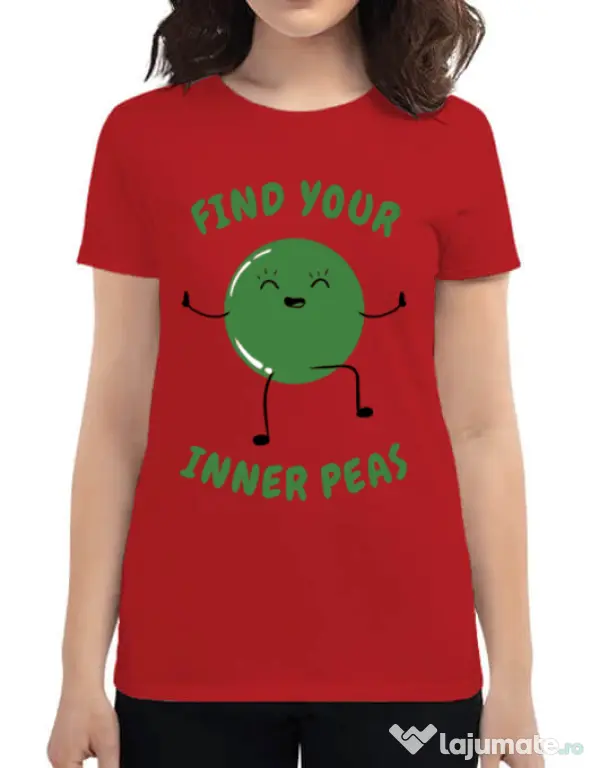 Tricou ADLER dama Inner peas Rosu
