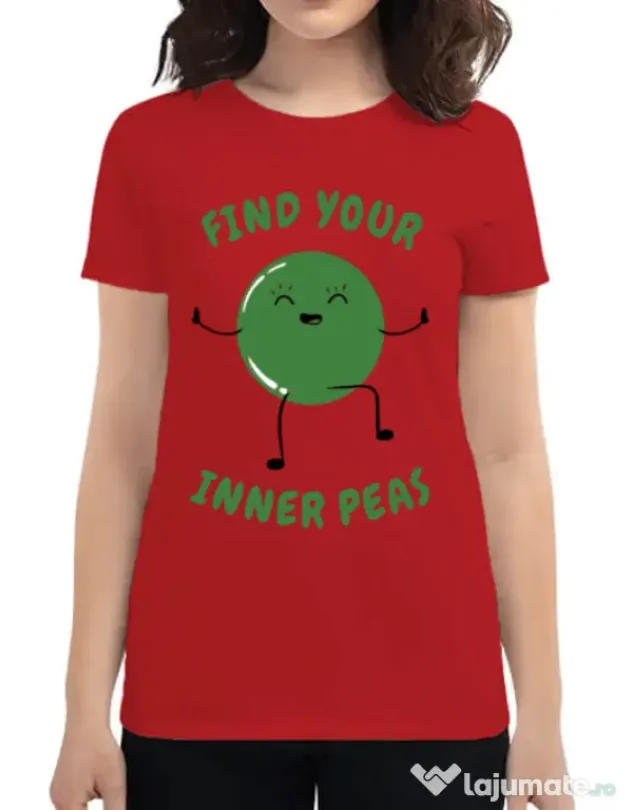 Tricou ADLER dama Inner peas Rosu