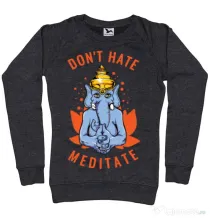Bluza ADLER dama Don’t hate Negru melanj