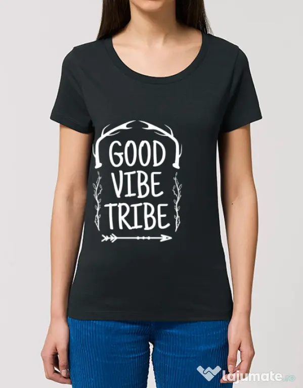 Tricou STANLEY STELLA dama Good vibe tribe Negru
