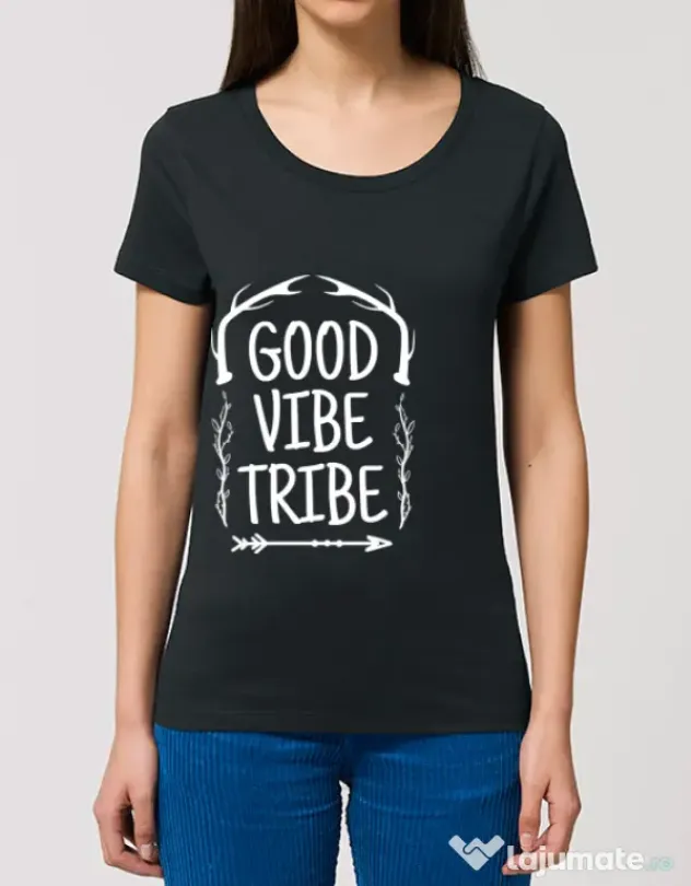 Tricou STANLEY STELLA dama Good vibe tribe Negru