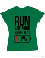 Tricou ADLER dama Run Verde mediu