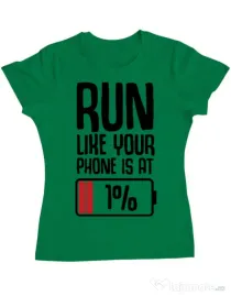 Tricou ADLER dama Run Verde mediu