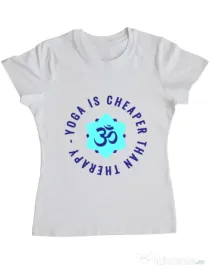 Tricou ADLER dama Yoga is cheaper Alb