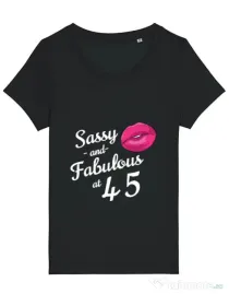 Tricou STANLEY STELLA dama Sassy and fabulous Negru