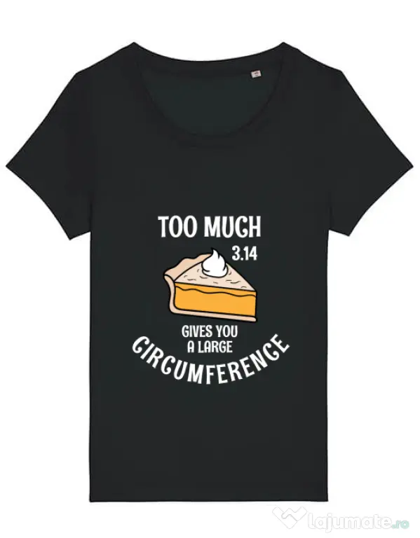 Tricou STANLEY STELLA dama Too much pie Negru