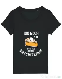 Tricou STANLEY STELLA dama Too much pie Negru