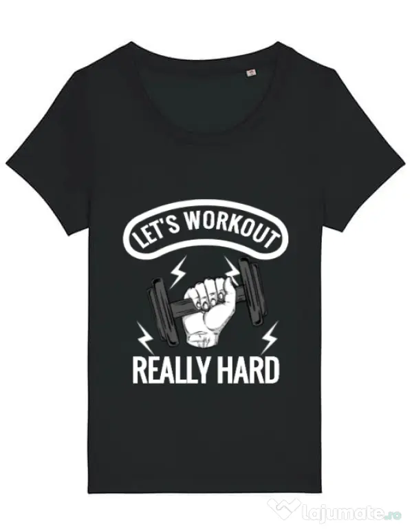 Tricou STANLEY STELLA dama Let’s workout Negru