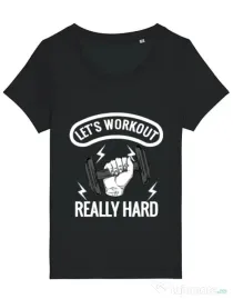 Tricou STANLEY STELLA dama Let’s workout Negru