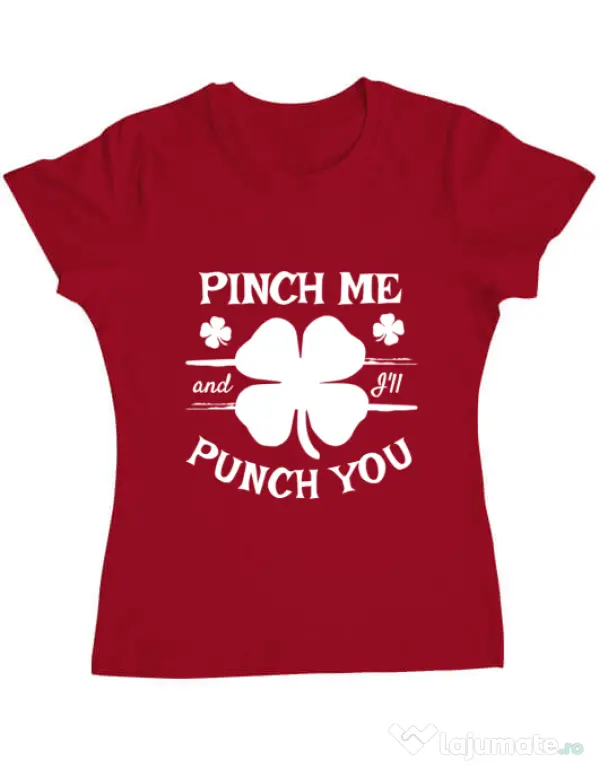 Tricou ADLER dama Pinch me Rosu